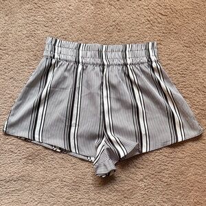 NWOT! Striped Black and White Women's Shorts